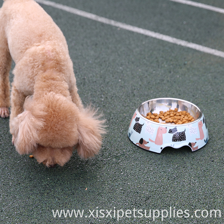 Custom OEM/ODM Pet Supplier Pet Feeding Dog Bowl Melamine Pet Food Bowl